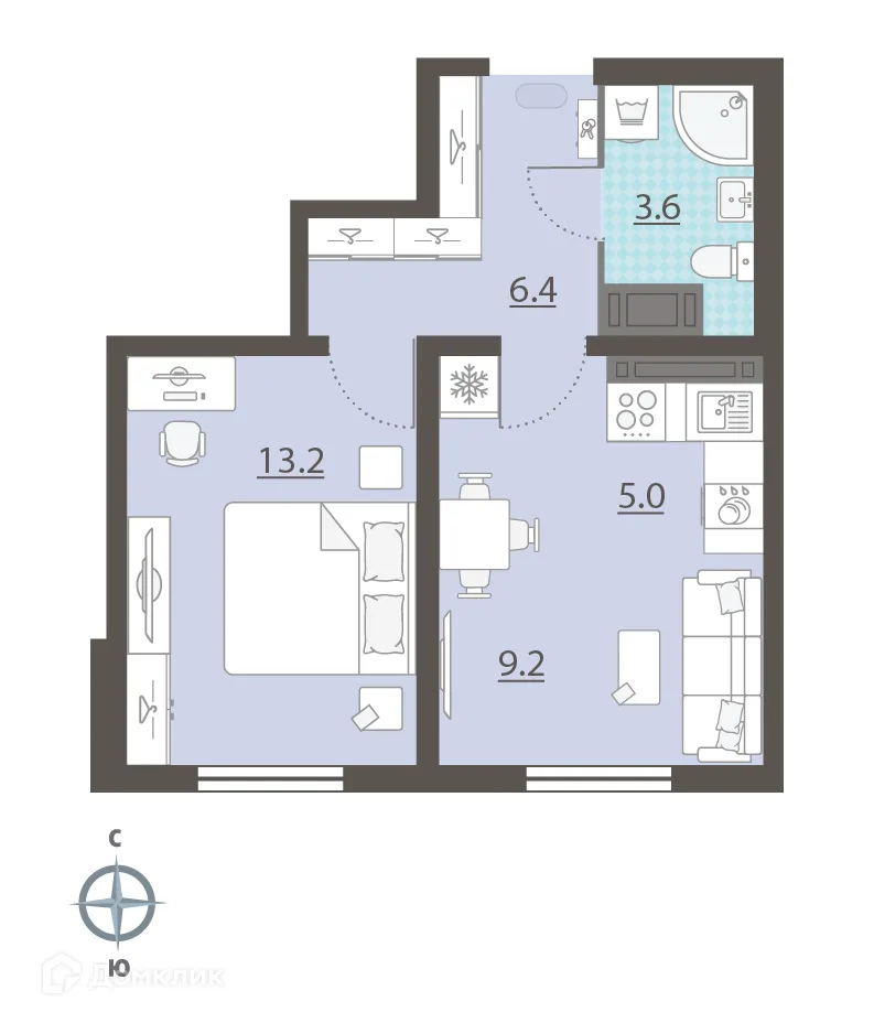 Фото квартиры в ЖК Хрустальные ключи