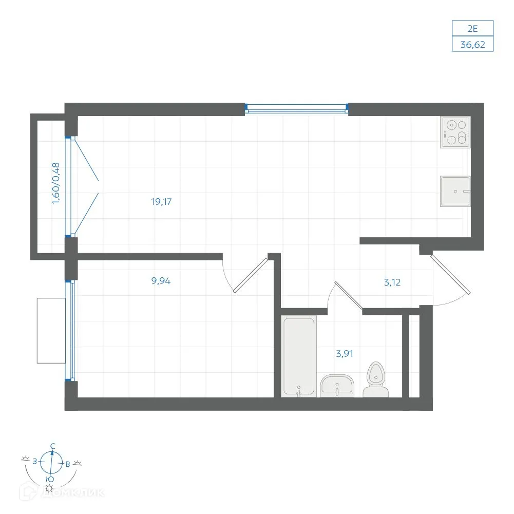 Фото квартиры в ЖК Центральный Парк