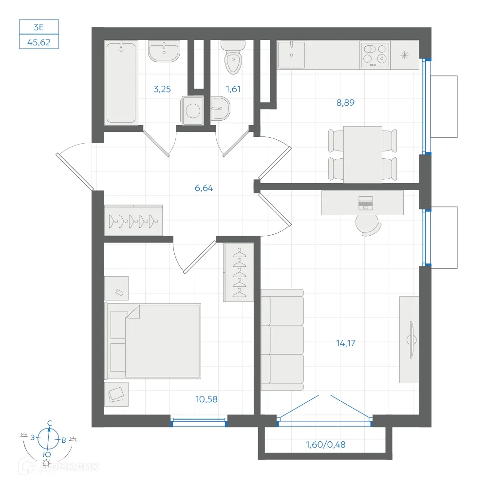 Фото квартиры в ЖК Центральный Парк