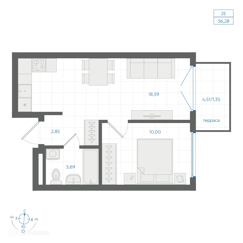 Фото квартиры в ЖК Центральный Парк