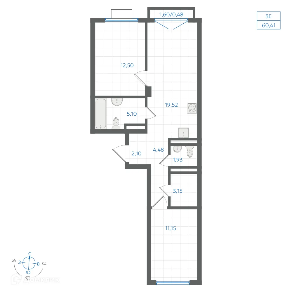 Фото квартиры в ЖК Центральный Парк