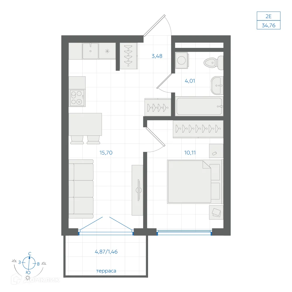 Фото квартиры в ЖК Центральный Парк