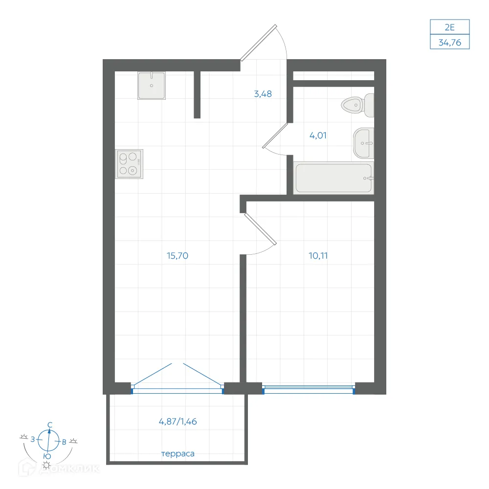Фото квартиры в ЖК Центральный Парк