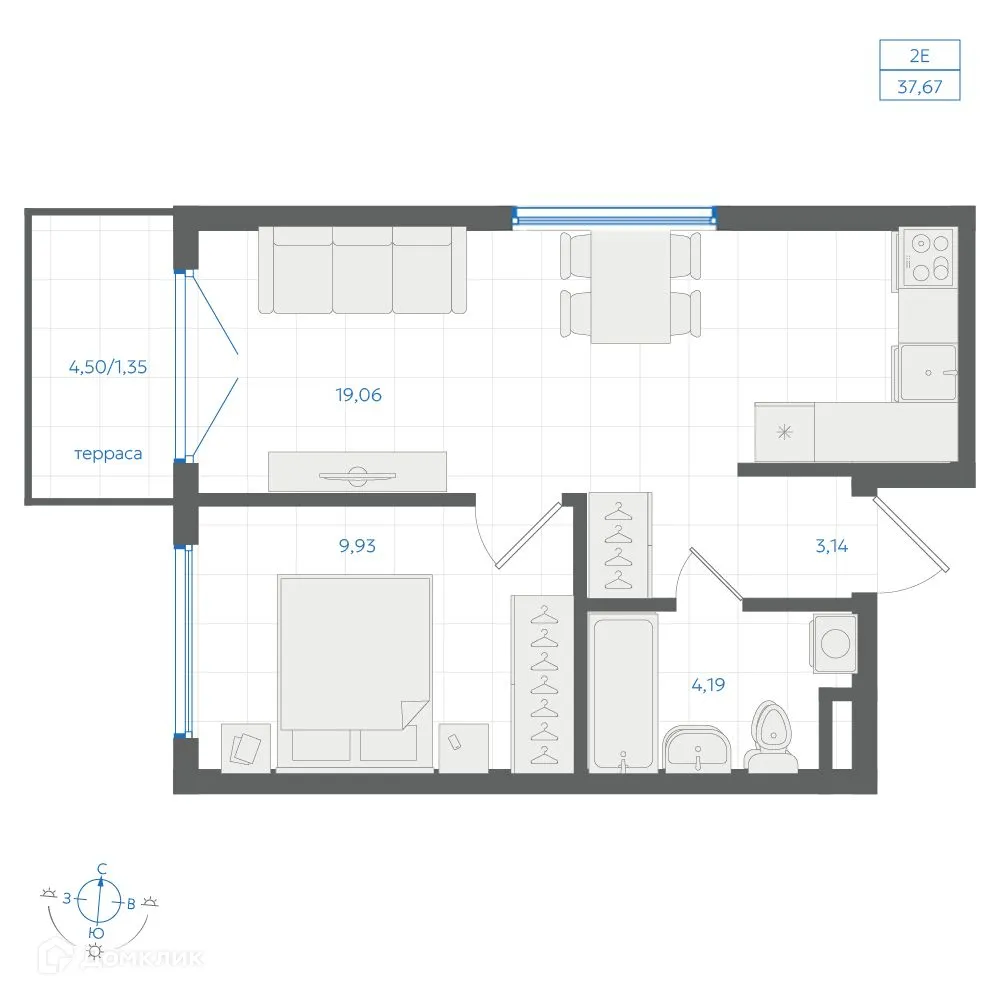 Фото квартиры в ЖК Центральный Парк