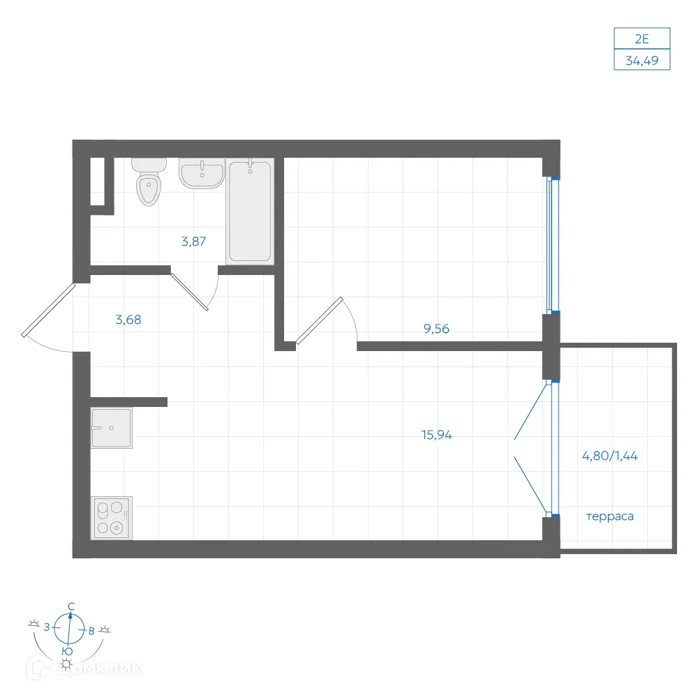 Фото квартиры в ЖК Центральный Парк