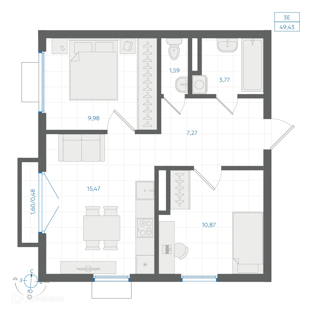 Фото квартиры в ЖК Центральный Парк