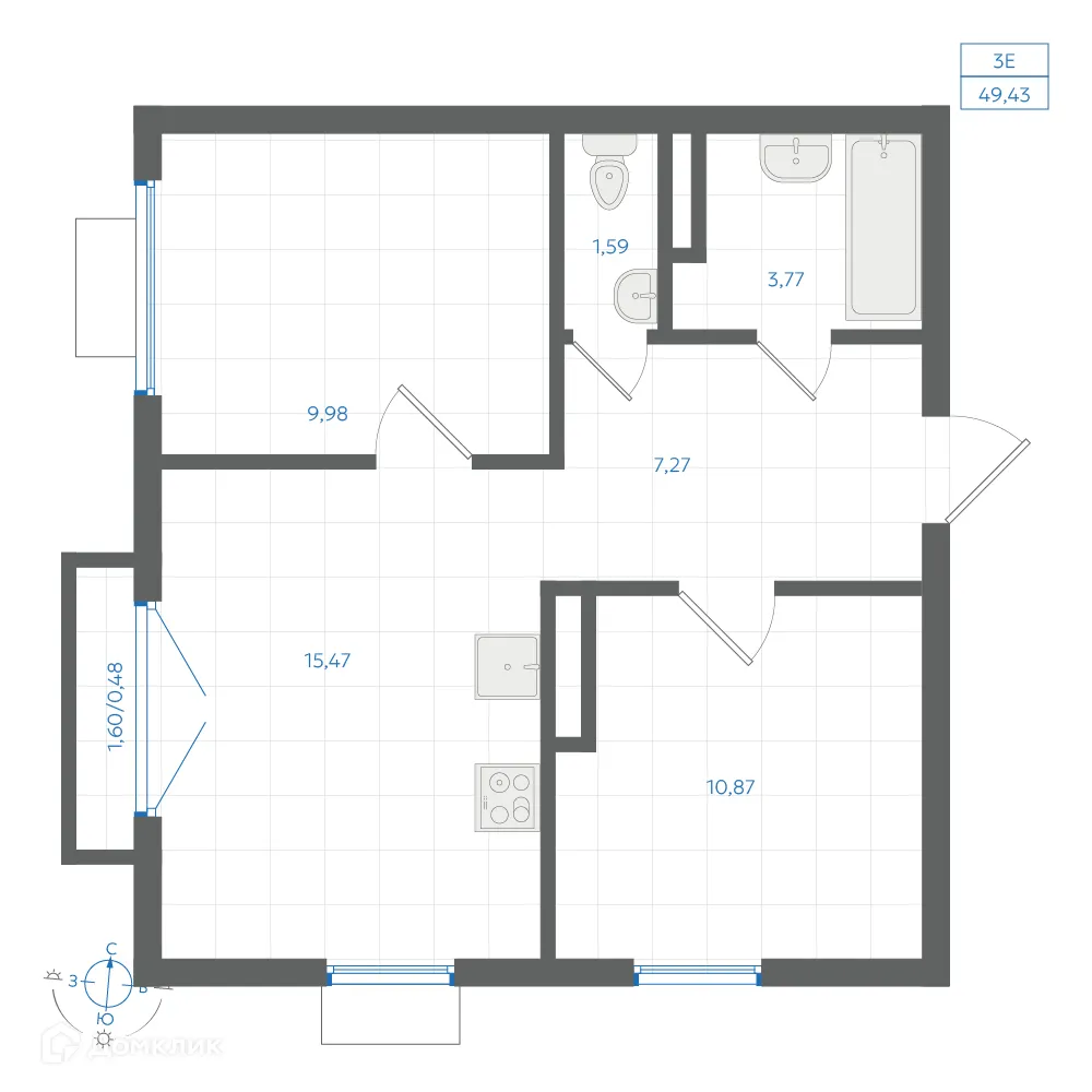 Фото квартиры в ЖК Центральный Парк