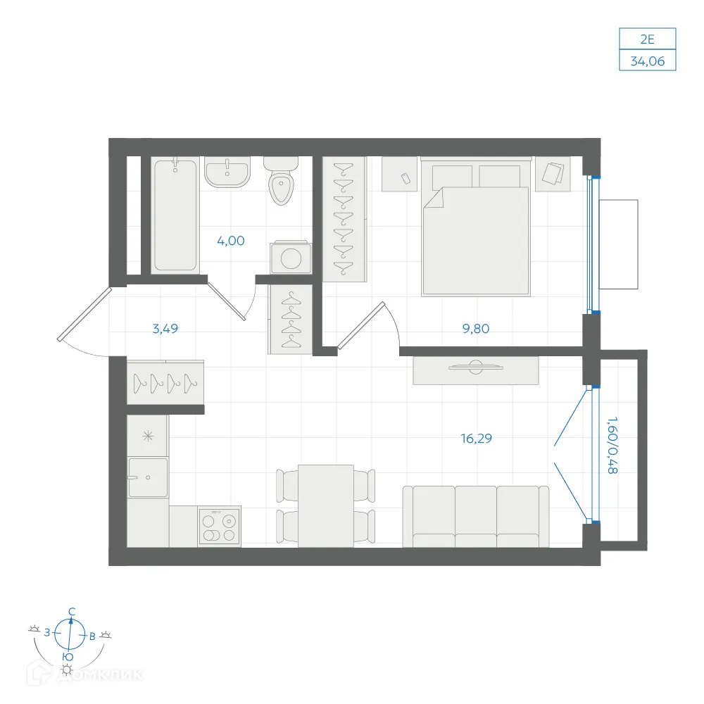 Фото квартиры в ЖК Центральный Парк