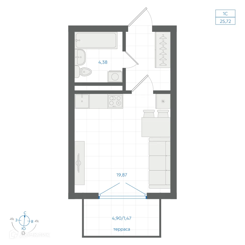 Фото квартиры в ЖК Центральный Парк
