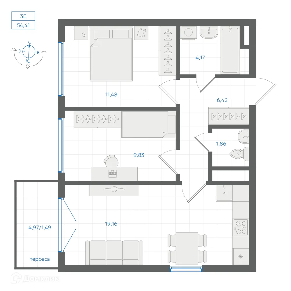 Фото квартиры в ЖК Центральный Парк