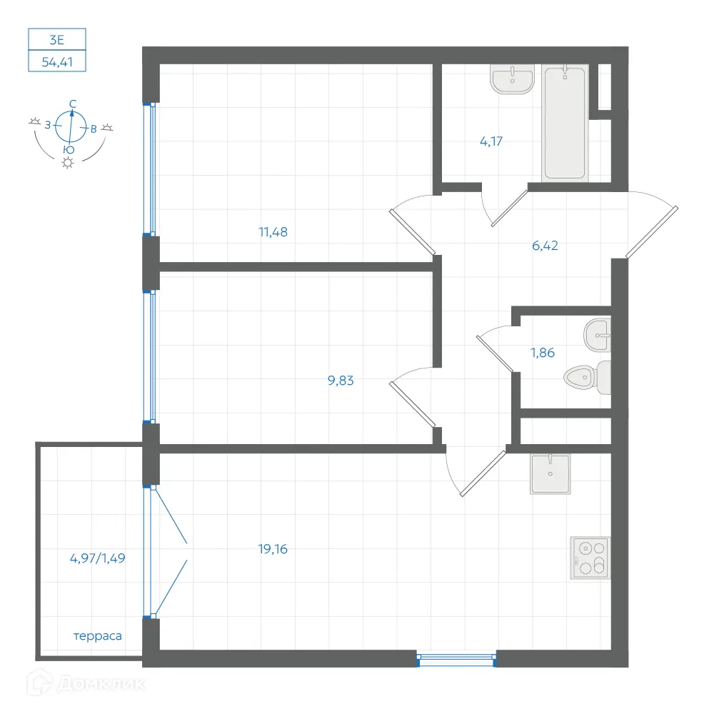 Фото квартиры в ЖК Центральный Парк