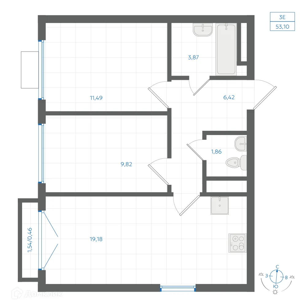 Фото квартиры в ЖК Центральный Парк