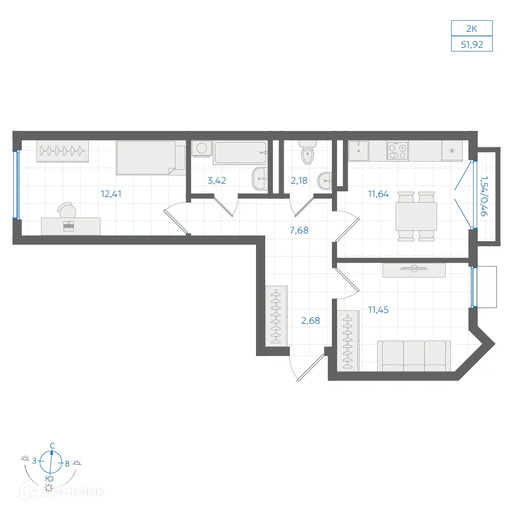 Фото квартиры в ЖК Центральный Парк