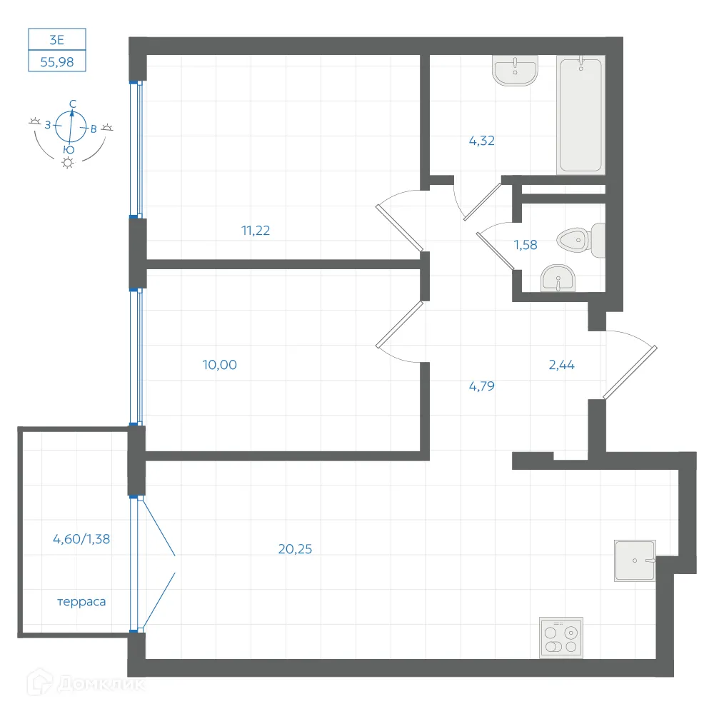Фото квартиры в ЖК Центральный Парк
