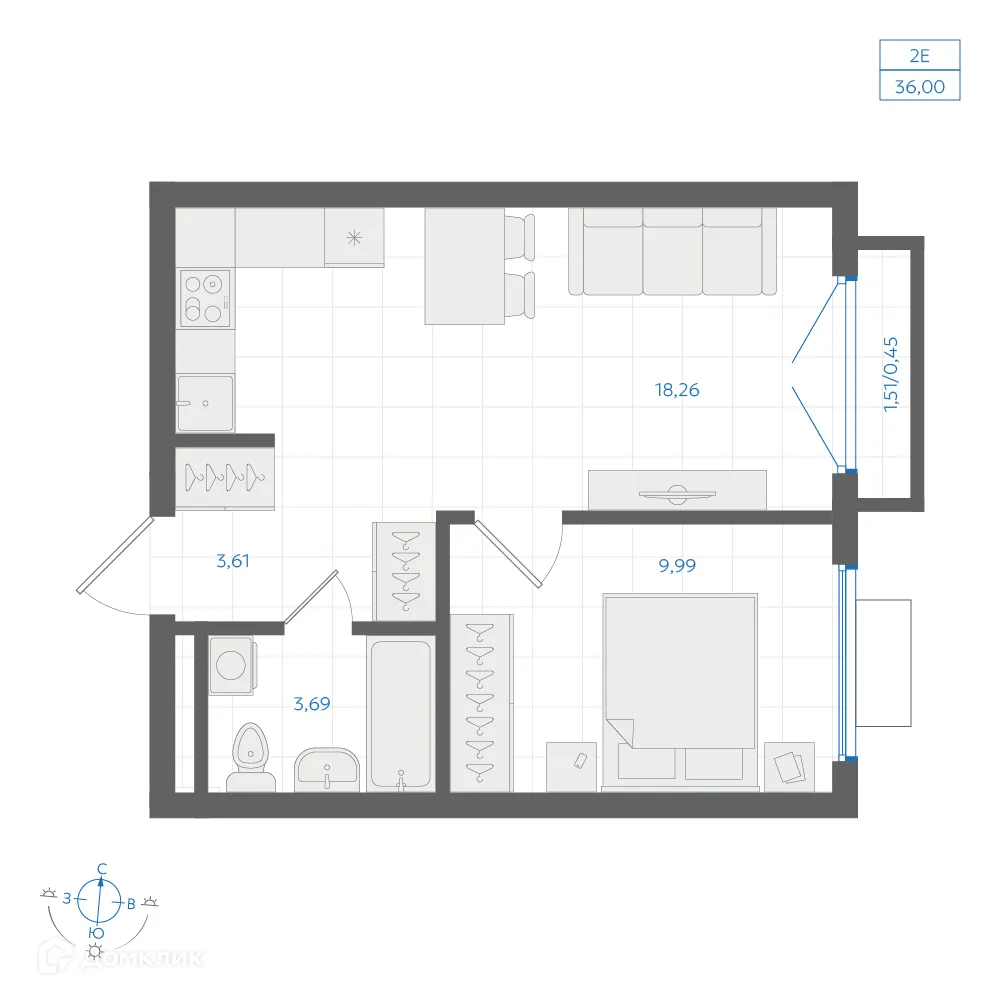 Фото квартиры в ЖК Центральный Парк