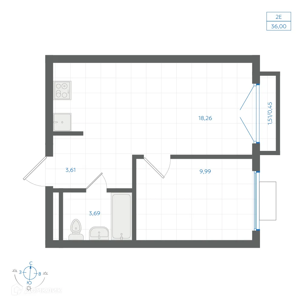 Фото квартиры в ЖК Центральный Парк