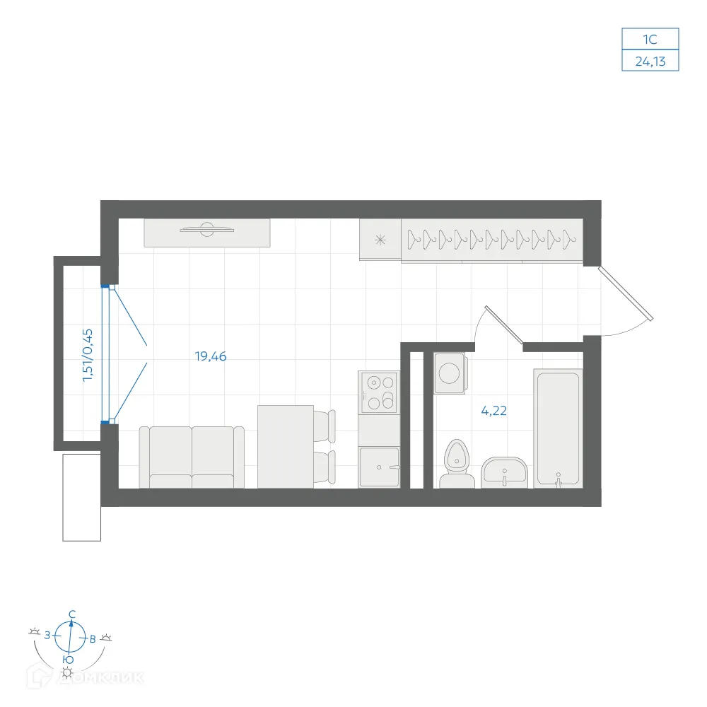 Фото квартиры в ЖК Центральный Парк
