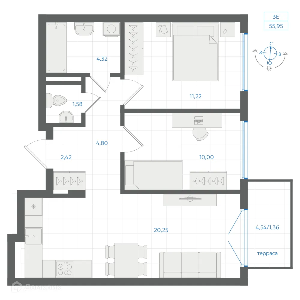 Фото квартиры в ЖК Центральный Парк