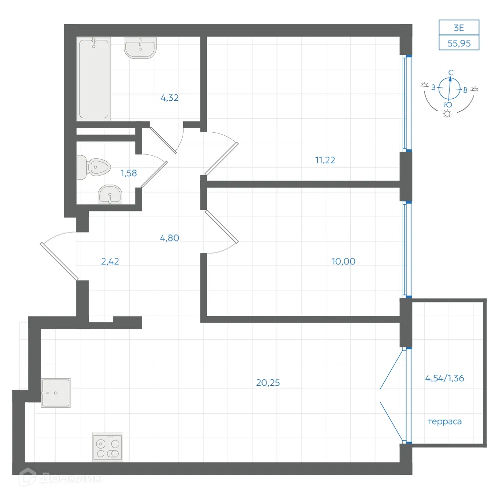 Фото квартиры в ЖК Центральный Парк