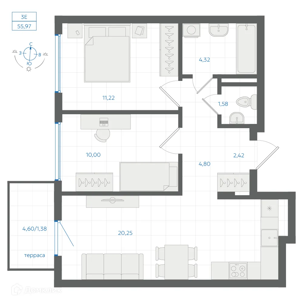 Фото квартиры в ЖК Центральный Парк
