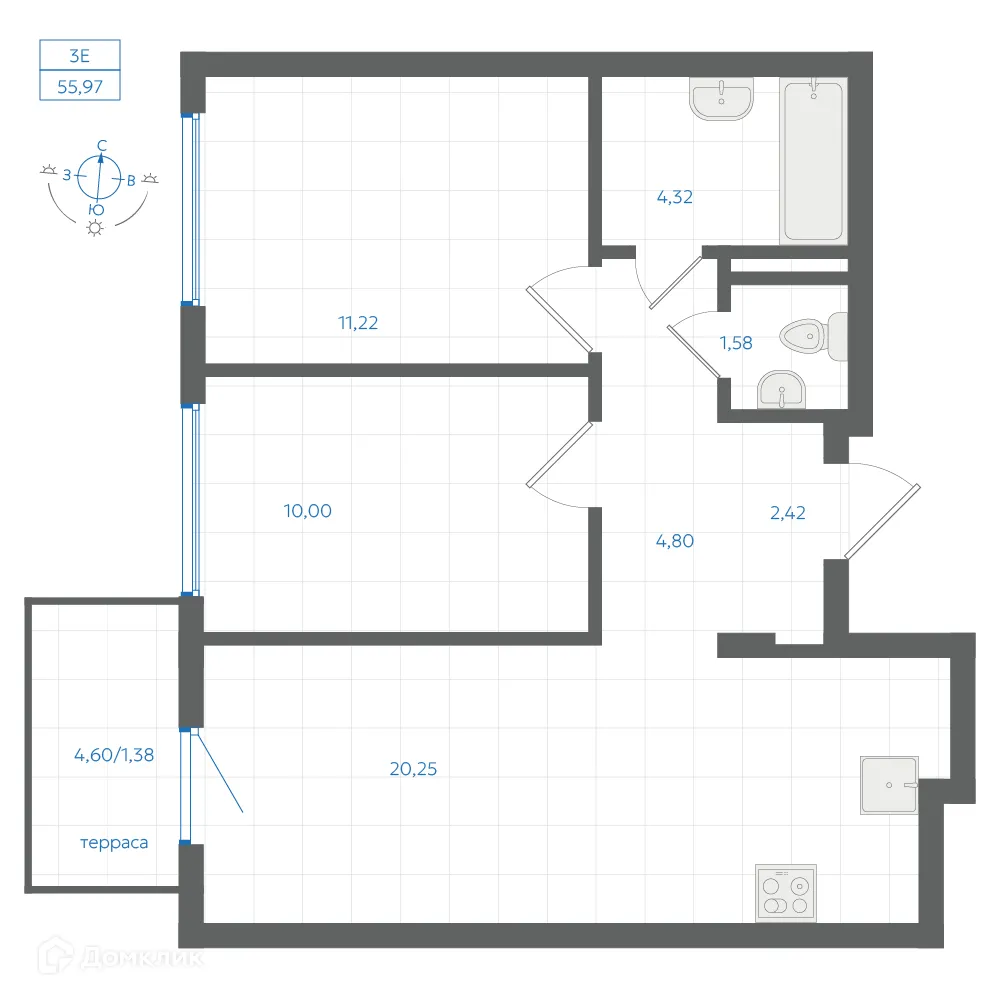 Фото квартиры в ЖК Центральный Парк