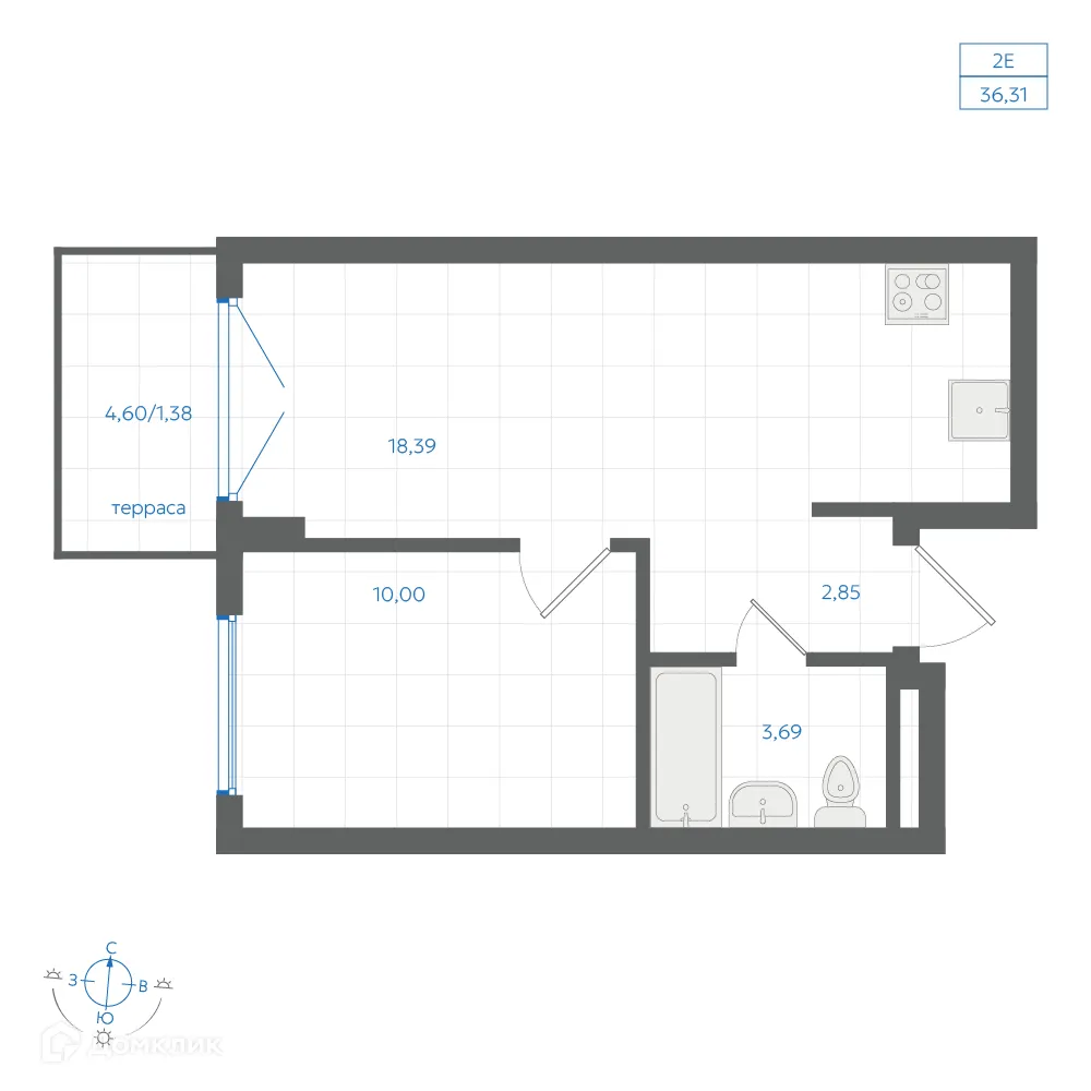 Фото квартиры в ЖК Центральный Парк