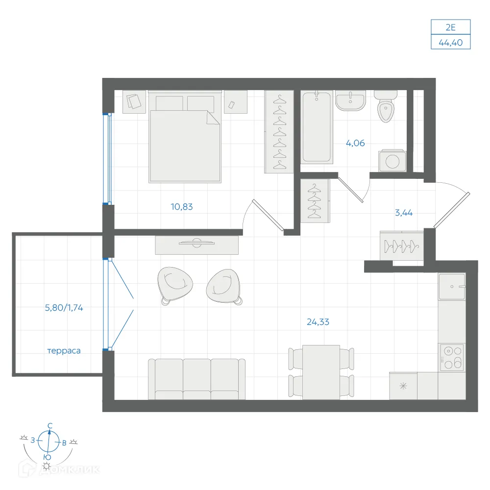 Фото квартиры в ЖК Центральный Парк