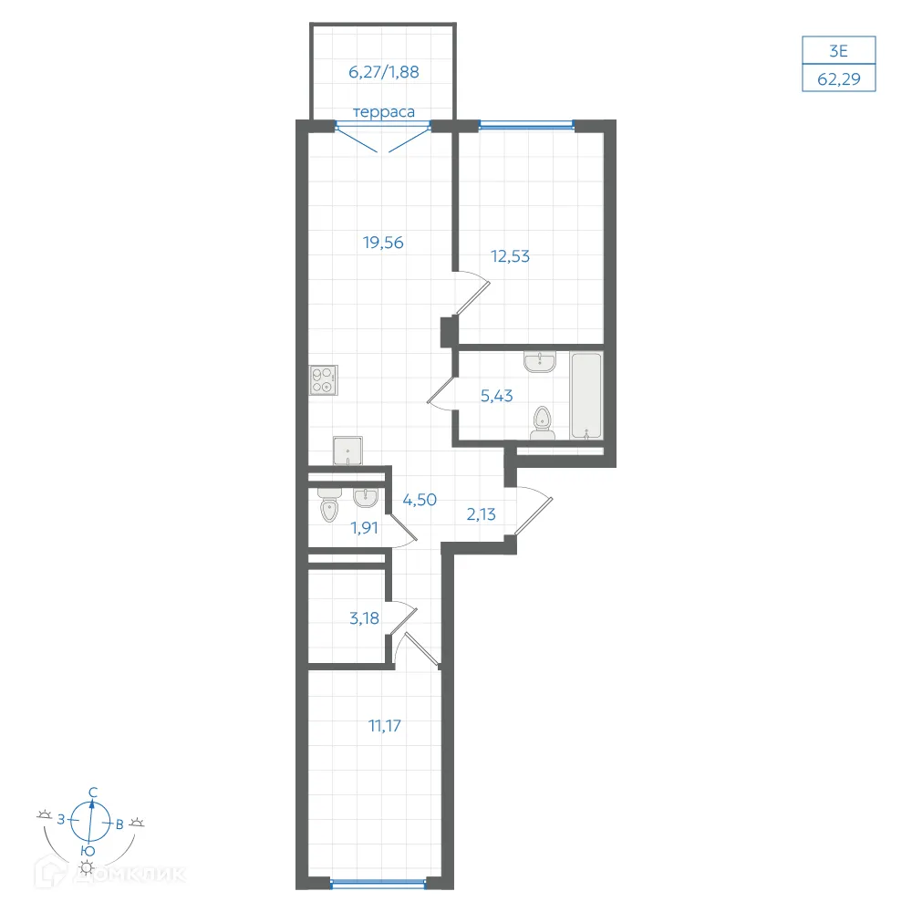 Фото квартиры в ЖК Центральный Парк