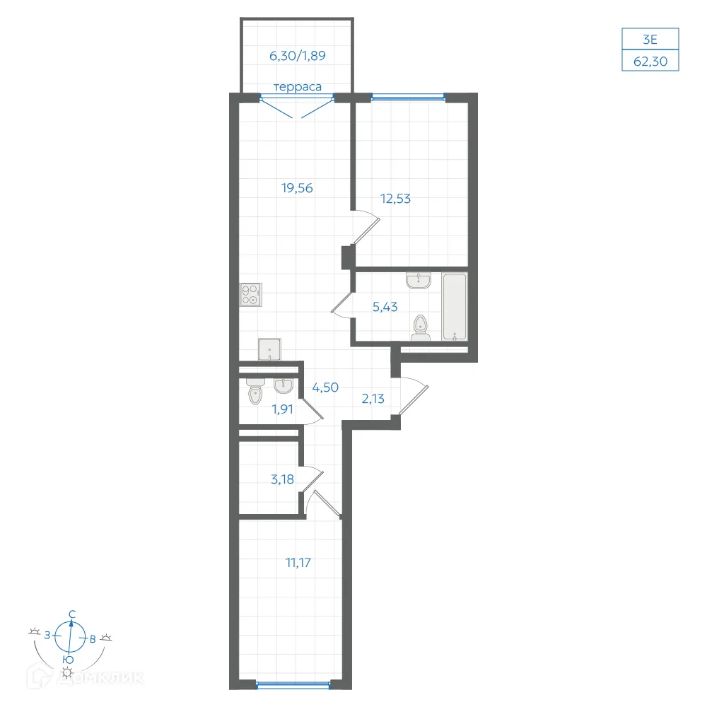 Фото квартиры в ЖК Центральный Парк