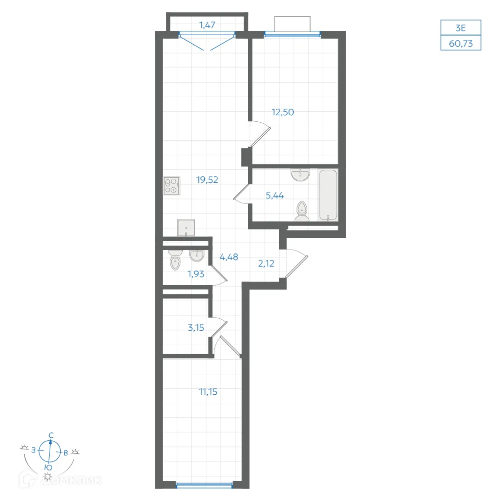 Фото квартиры в ЖК Центральный Парк