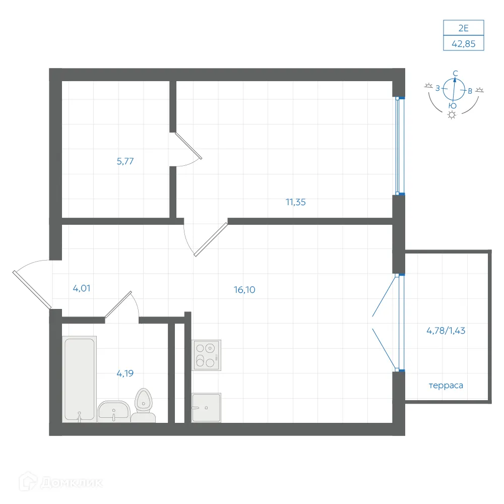 Фото квартиры в ЖК Центральный Парк