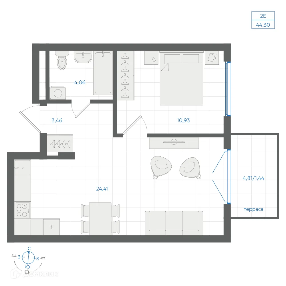 Фото квартиры в ЖК Центральный Парк