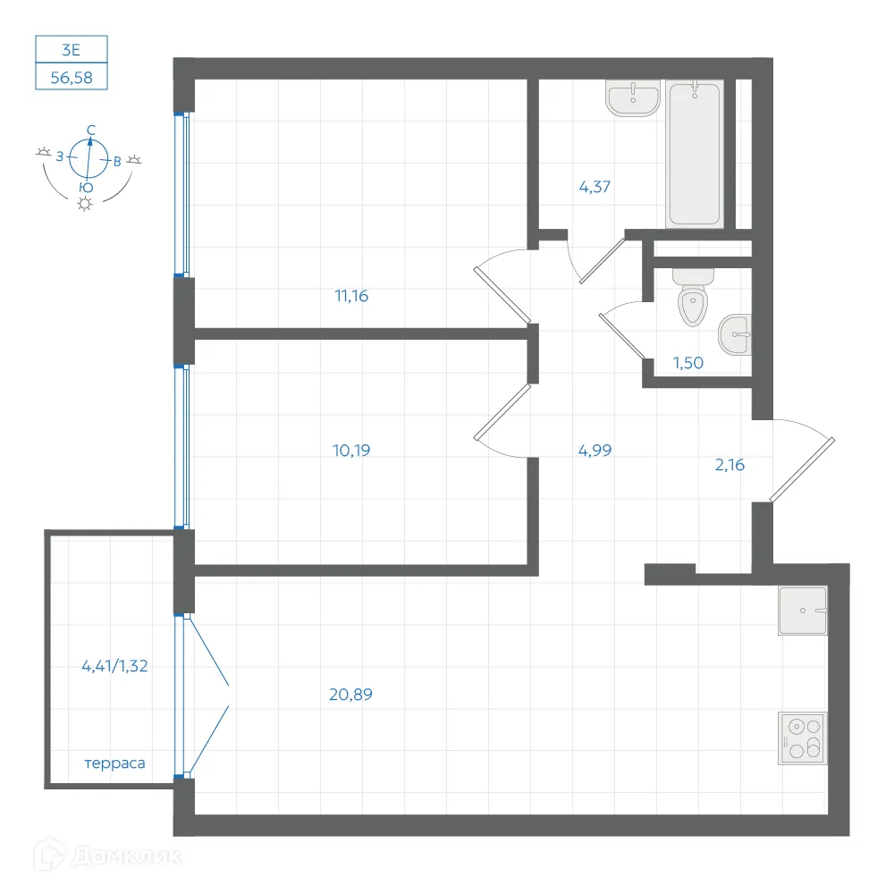 Фото квартиры в ЖК Центральный Парк