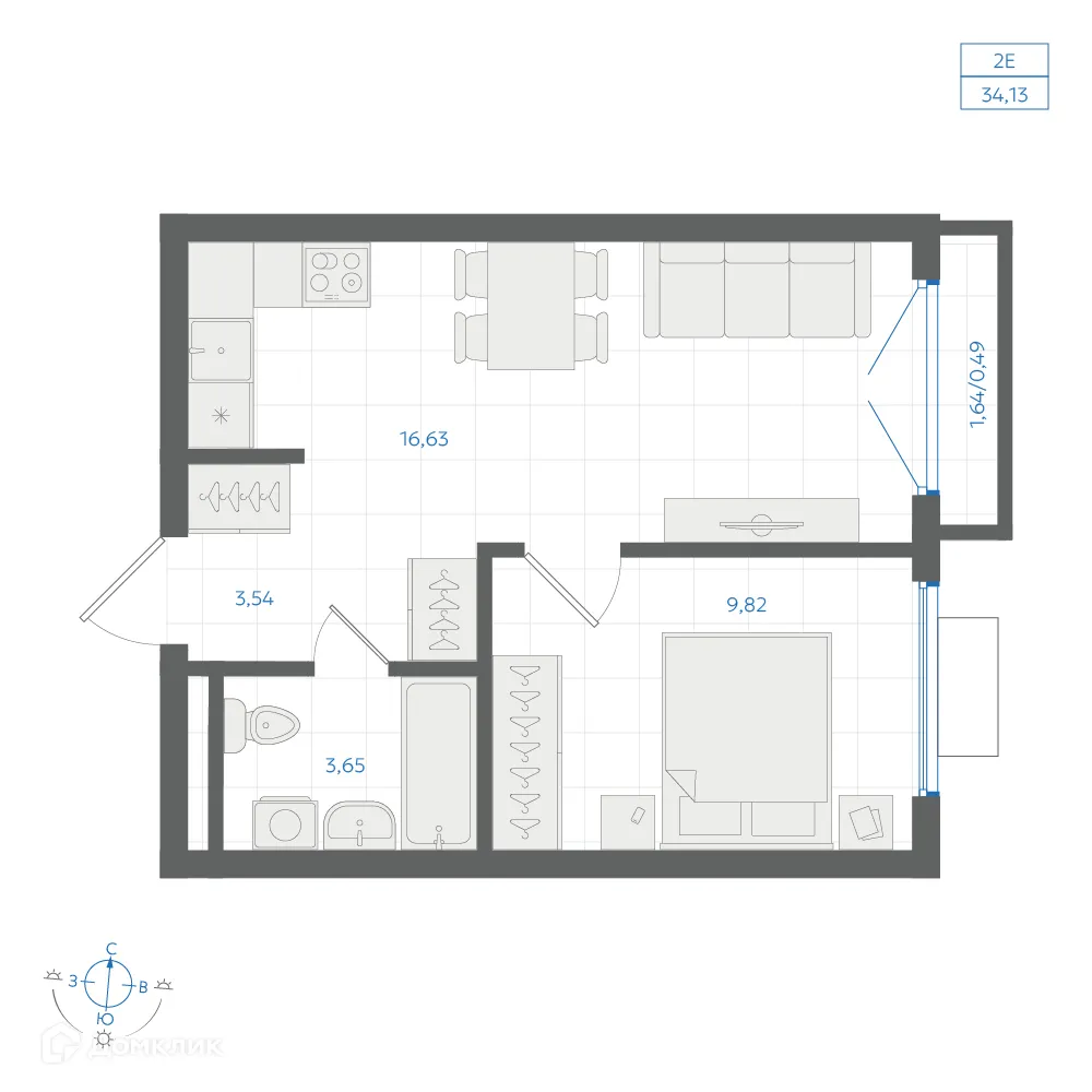 Фото квартиры в ЖК Центральный Парк