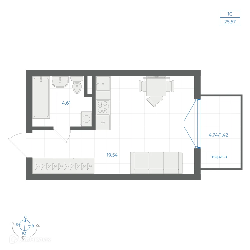 Фото квартиры в ЖК Центральный Парк