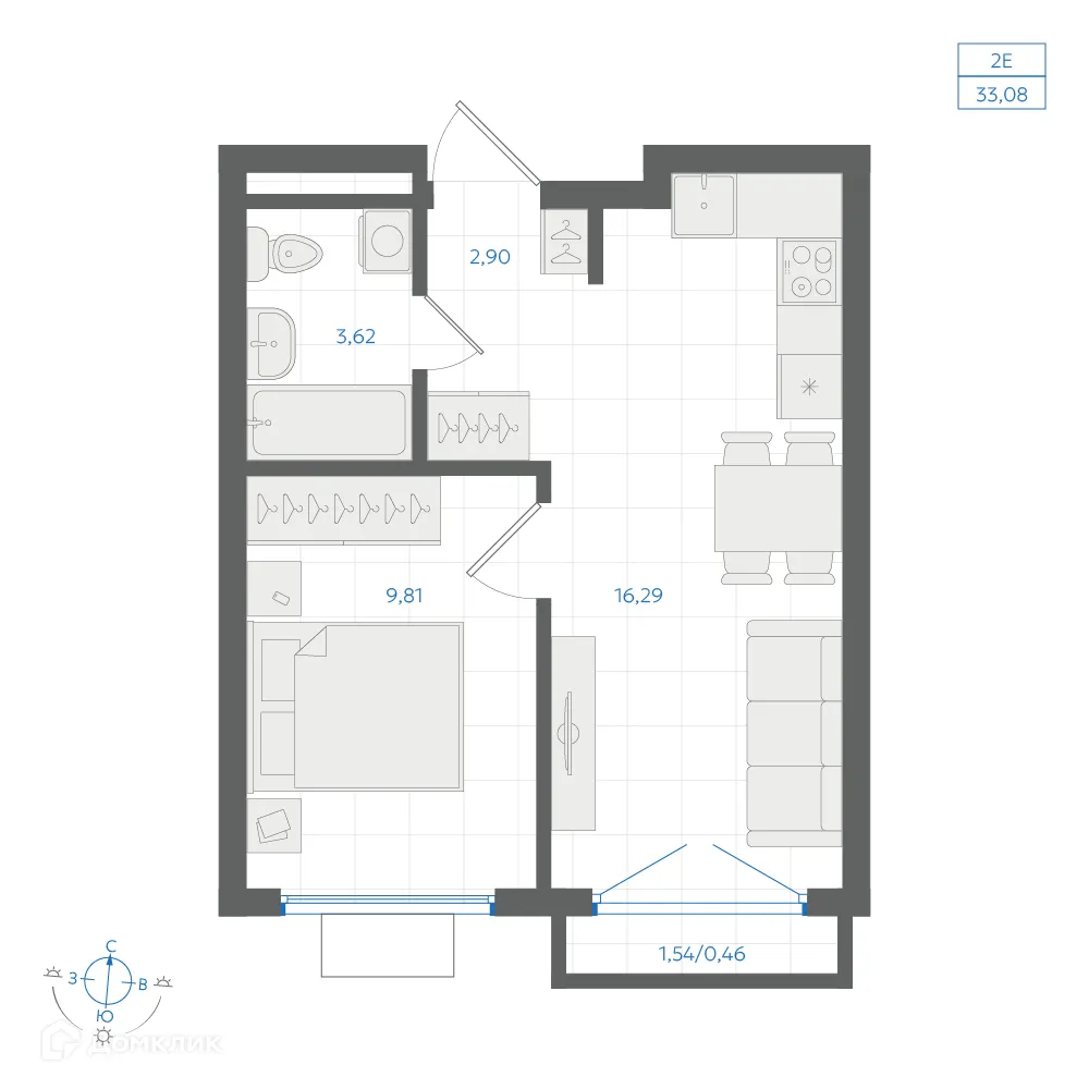 Фото квартиры в ЖК Центральный Парк