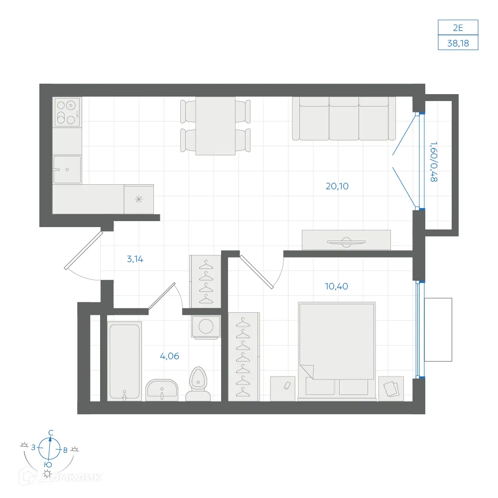 Фото квартиры в ЖК Центральный Парк