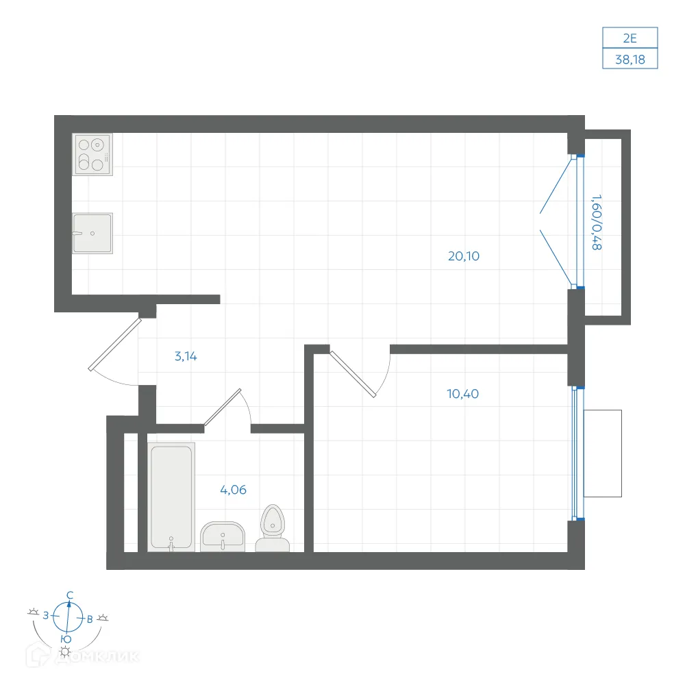 Фото квартиры в ЖК Центральный Парк