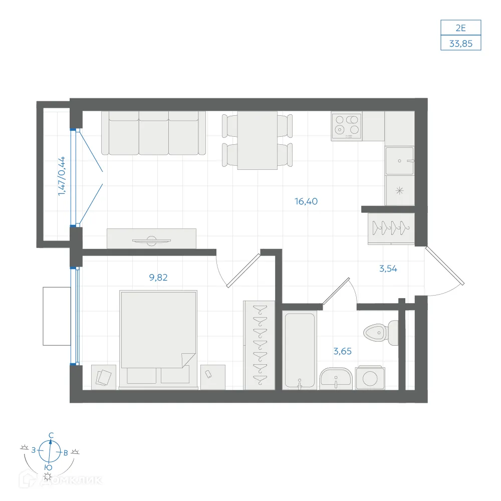 Фото квартиры в ЖК Центральный Парк
