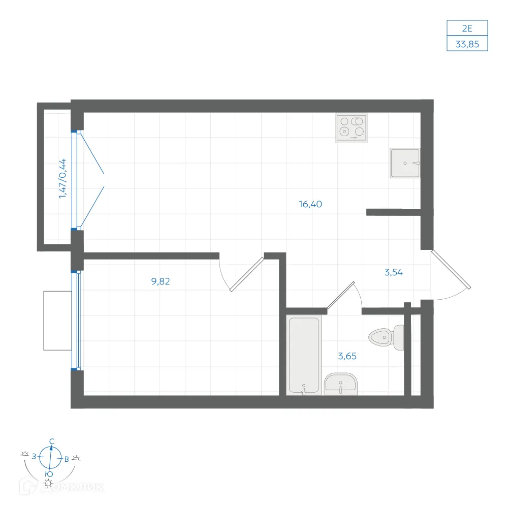 Фото квартиры в ЖК Центральный Парк
