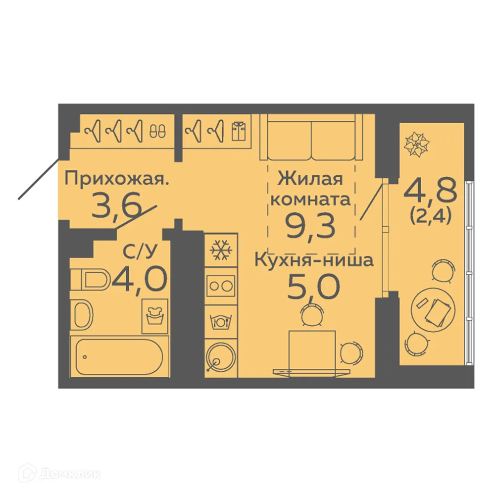 Фото квартиры в ЖК Новокольцовский