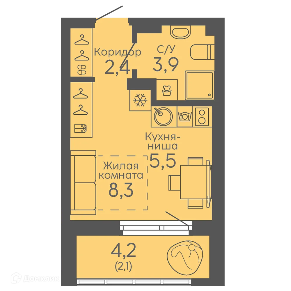 Фото квартиры в ЖК Новокольцовский