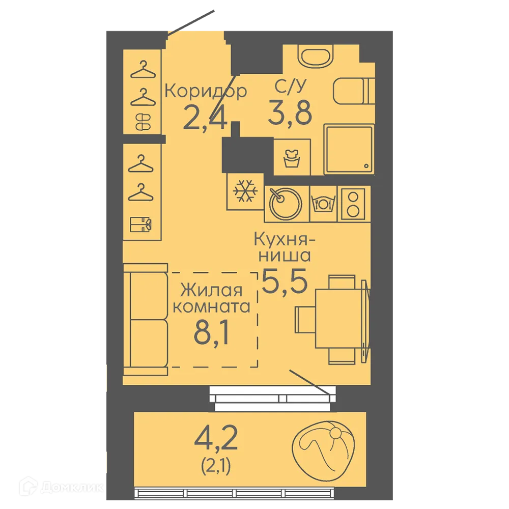 Фото квартиры в ЖК Новокольцовский