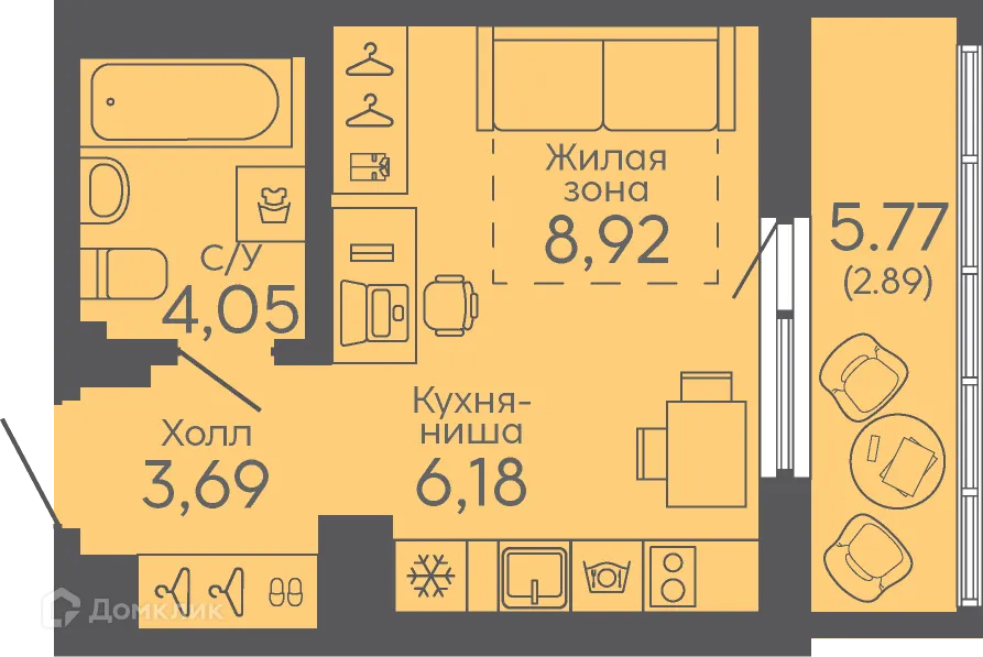 Фото квартиры в ЖК Новокольцовский