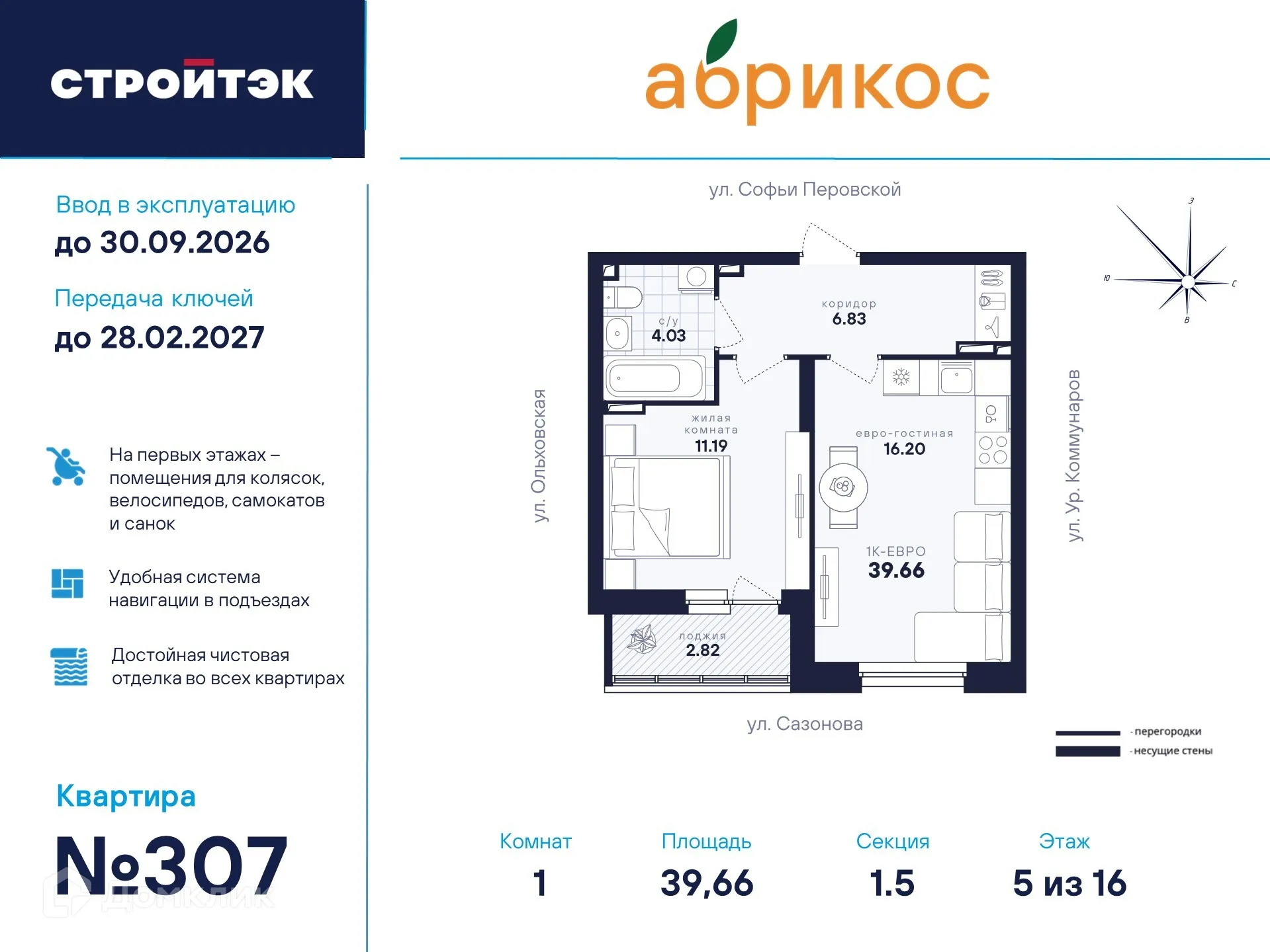 Фото квартиры в ЖК "Абрикос"