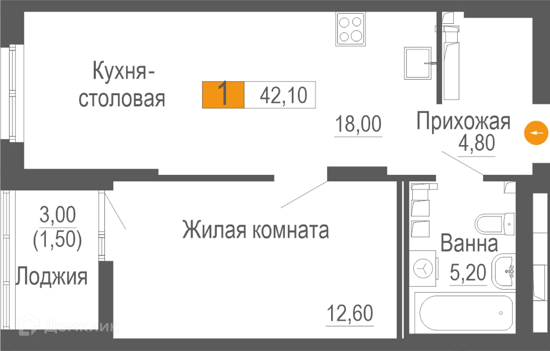 Фото квартиры в ЖК ФРИСТАЙЛ