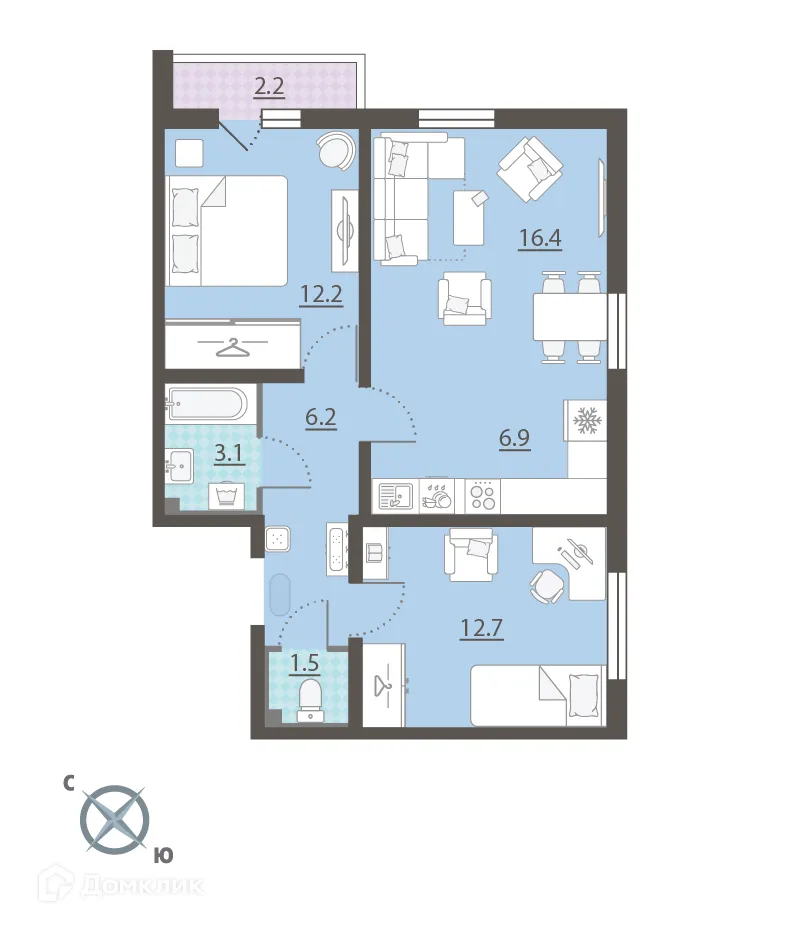 Фото квартиры в ЖК Мичуринский