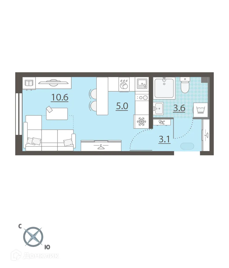 Фото квартиры в ЖК Мичуринский