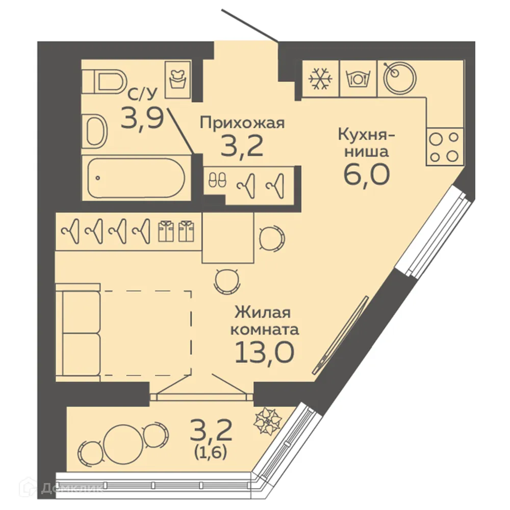 Фото квартиры в ЖК "Botanika Green House (Ботаника Грин Хаус)"