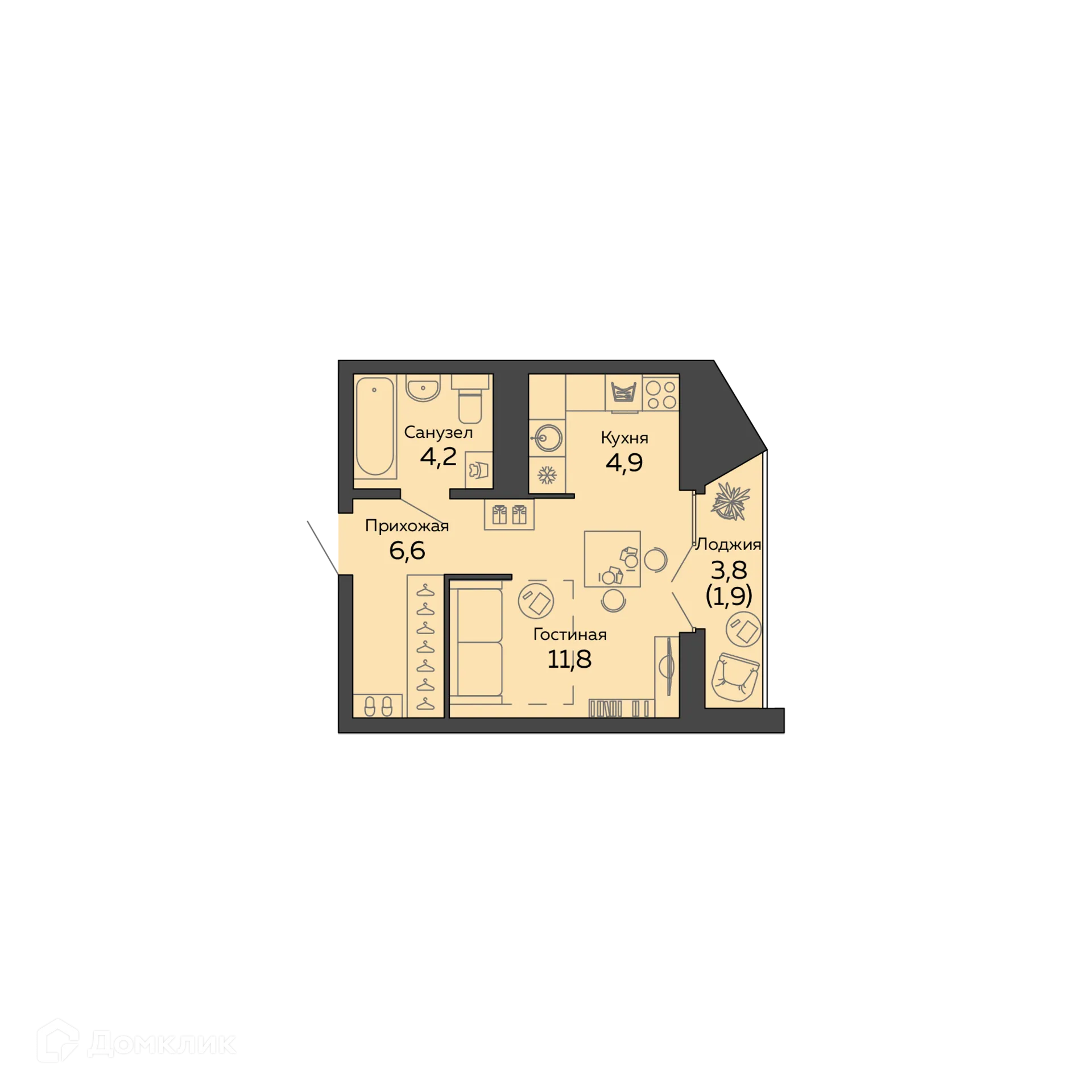 Фото квартиры в ЖК "Botanika Green House (Ботаника Грин Хаус)"